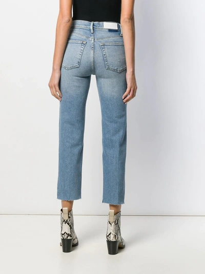 Shop Re/done Stove High-waist Jeans In Blue