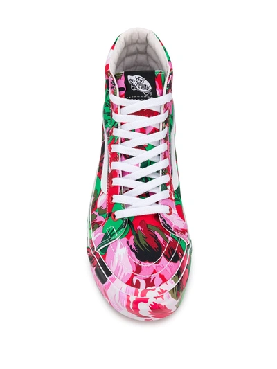 Shop Kenzo X Vans Sk8-hi Tulipes Sneakers In Red