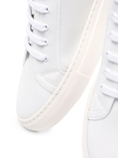 Shop Common Projects Two-tone Low-top Sneakers In White