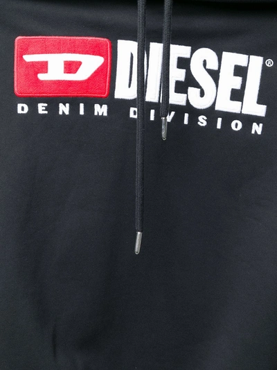 Shop Diesel Felpa Hoody In Black