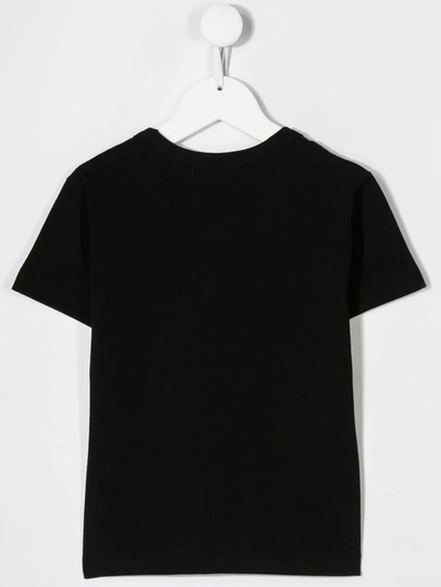 Comme Des Garçons Embroidered Logo Plaque T-shirt In Black