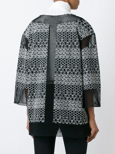 Pre-owned Chanel Panelled Embroidered Blouse In Black