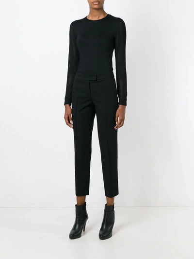 Shop Akris Cropped Trousers In Black