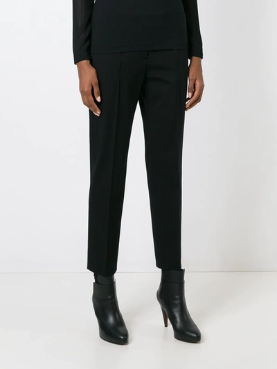 Shop Akris Cropped Trousers In Black