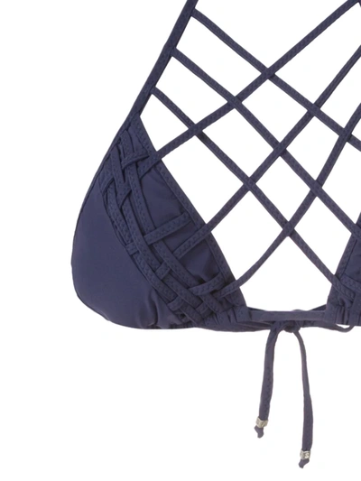 Shop Amir Slama Strappy Bikini Set In Blue