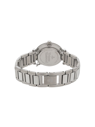 Shop Vivienne Westwood Mother Orb 32mm Watch In Silver