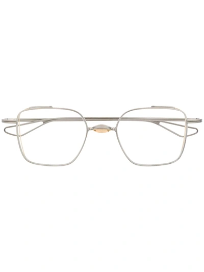 Shop Dita Eyewear Lineto Glasses In Silver