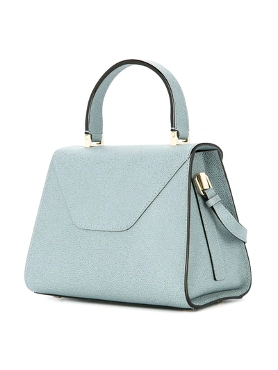 Shop Valextra Iside Small Tote Bag In Blue