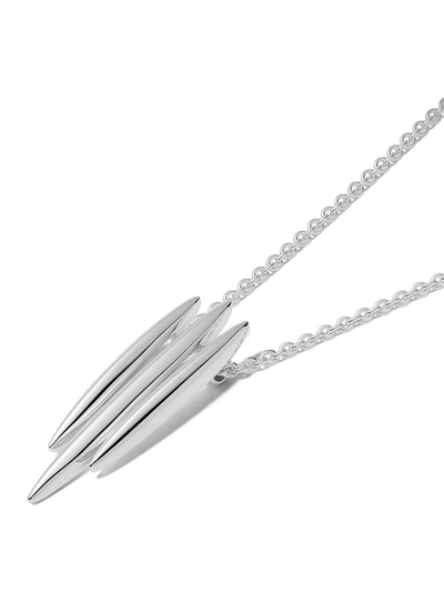 Shop Shaun Leane Triple Arc Necklace In Sterling Silver