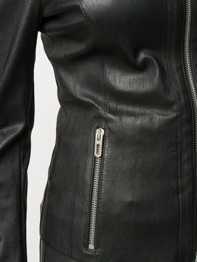 Shop Drome Fitted Zipped Jacket In Black