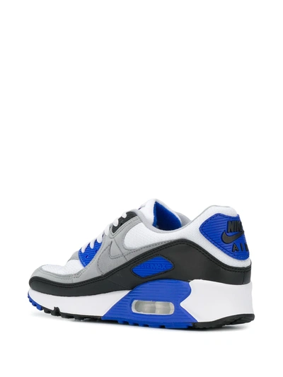 Shop Nike Air Max 90 "hyper Royal" Sneakers In White