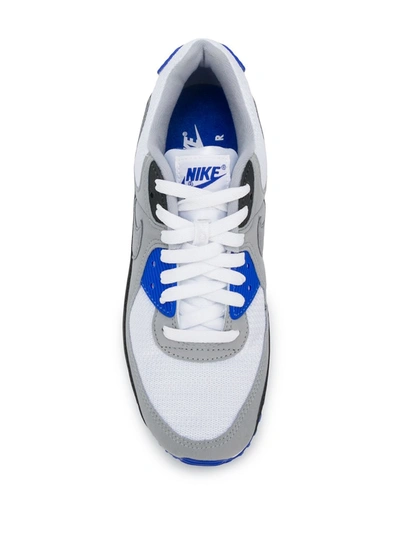 Shop Nike Air Max 90 "hyper Royal" Sneakers In White