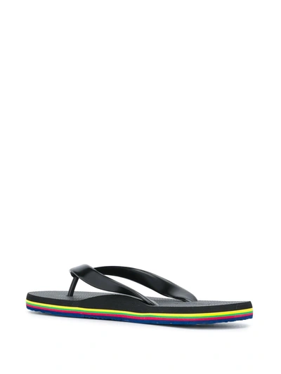 Shop Ps By Paul Smith Eva Flat Flip Flops In Black