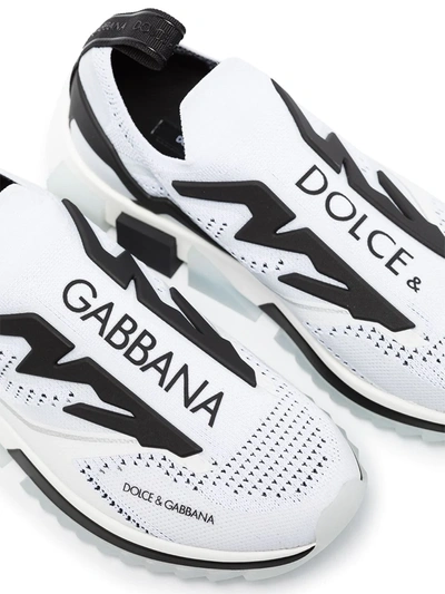 Shop Dolce & Gabbana Sorrento Slip-on Sneakers In White