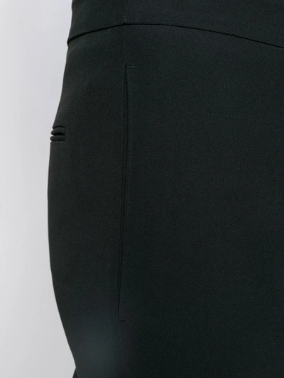 Alexander Mcqueen Split-detail Tailored Trousers In Black