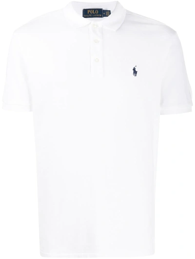 Shop Polo Ralph Lauren Jersey Polo Shirt In White