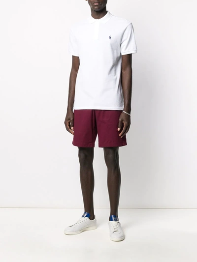 Polo Ralph Lauren Slim Fit White Polo Shirt With Classic Collar And Pony Embroidery On The Front In Cotton Piquet Man