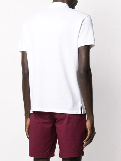 Polo Ralph Lauren Slim Fit White Polo Shirt With Classic Collar And Pony Embroidery On The Front In Cotton Piquet Man