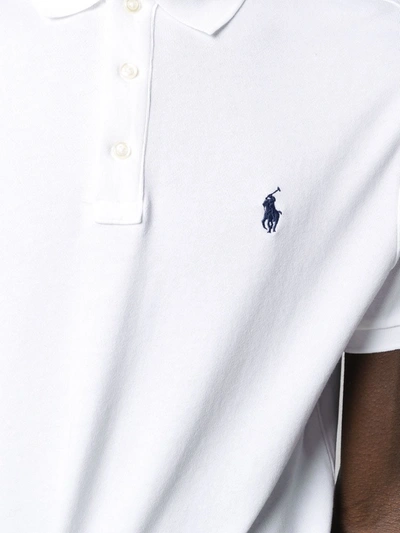 Shop Polo Ralph Lauren Jersey Polo Shirt In White