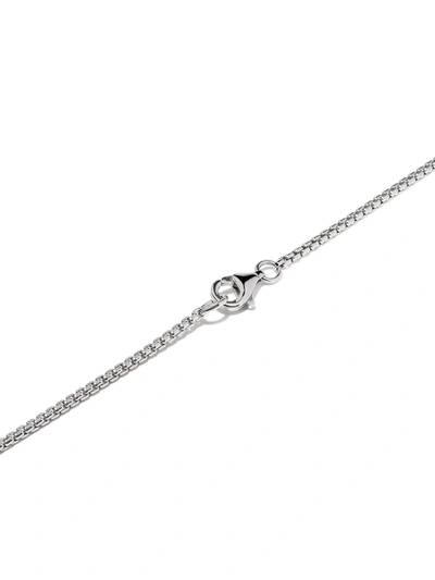 Shop Stephen Webster Gemstone Pendant Necklace In Silver