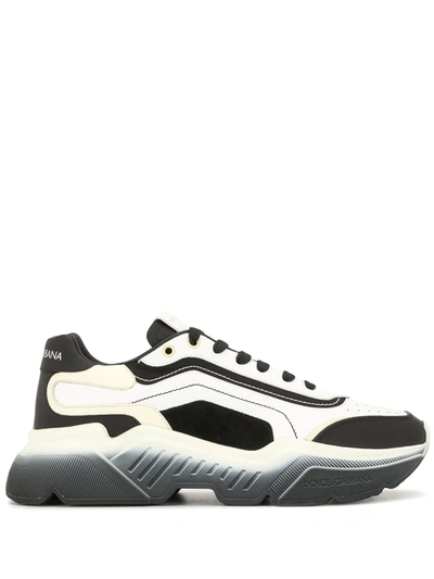 Shop Dolce & Gabbana Daymaster Two-tone Sneakers In Black