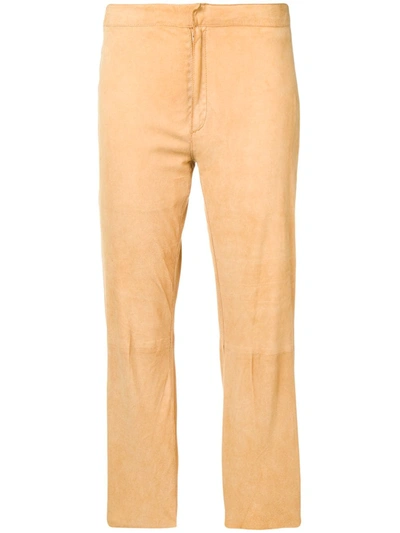 Pre-owned Dolce & Gabbana 2000's Cropped Trousers In Neutrals
