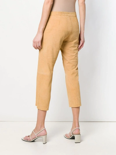 Pre-owned Dolce & Gabbana 2000's Cropped Trousers In Neutrals