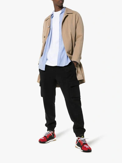 Adidas Originals Adidas Red And Black X Pharrell Williams Solar Hu Glide St Sneakers In Red