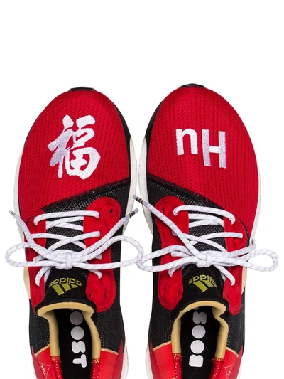 Adidas Originals Adidas Red And Black X Pharrell Williams Solar Hu Glide St Sneakers In Red