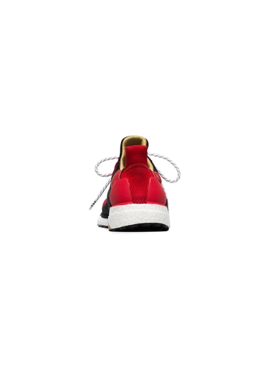 Adidas Originals Adidas Red And Black X Pharrell Williams Solar Hu Glide St Sneakers In Red