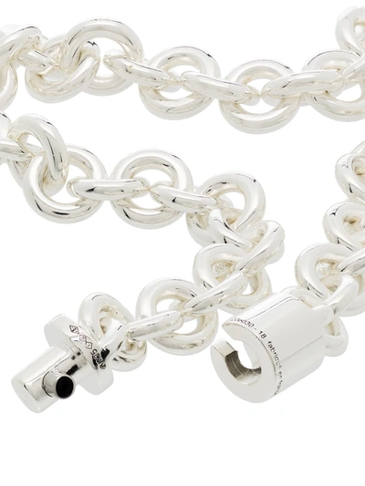 Le Gramme Sterling Silver Le 21g Entrelacs Polished Bracelet In Silver
