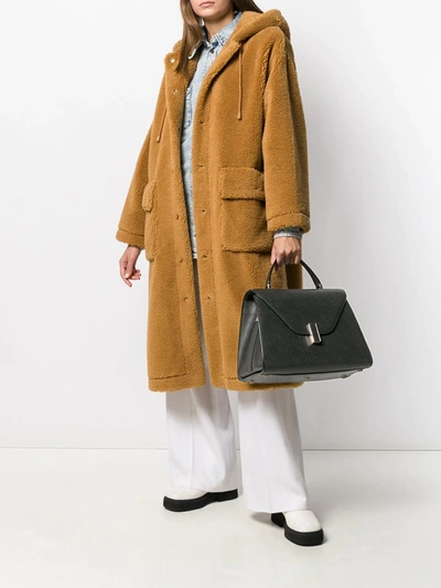 Shop Valextra Oversized Envelope Tote In Black