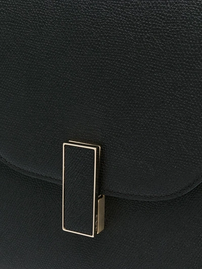 Valextra Oversized Envelope Tote In Black