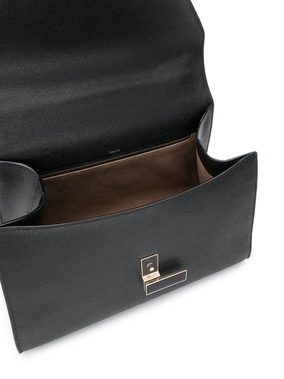 Valextra Oversized Envelope Tote In Black