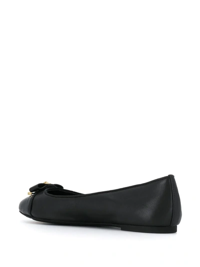 Shop Michael Kors Alice Padlock Detail Ballerina Shoes In Black