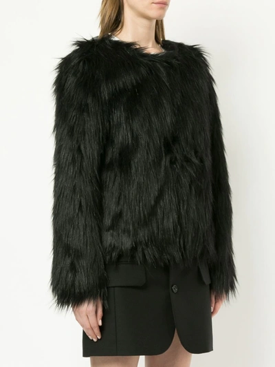 Shop Unreal Fur Unreal Dream Faux-fur Jacket In Black