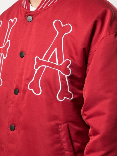 Haculla Embroidered Bomber Jacket In Red
