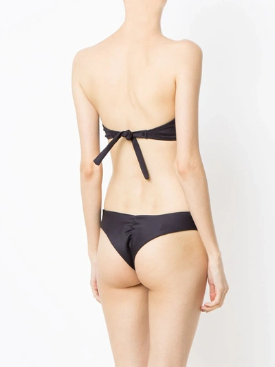 Shop Amir Slama Strapless Bikini Set In Black