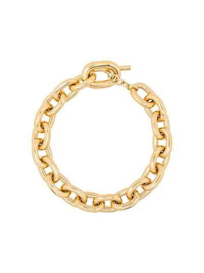 Shop Rabanne Chunky Chain-link Necklace In Gold