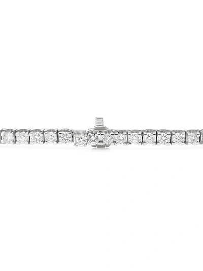 Shop 777 18kt White Gold Diamond Bracelet In 114 - White: