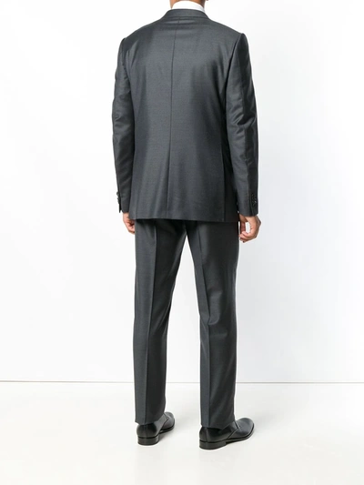 Ermenegildo Zegna Single-breasted Wool-silk Blend Suit In Grey