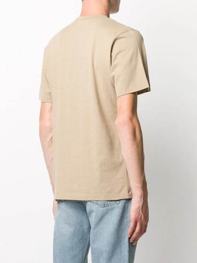 Shop Sunflower Short Sleeved Cotton T-shirt In Neutrals