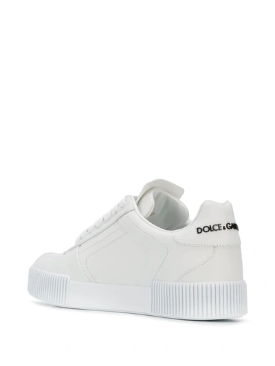 Shop Dolce & Gabbana Miami Embossed Logo Sneakers In White