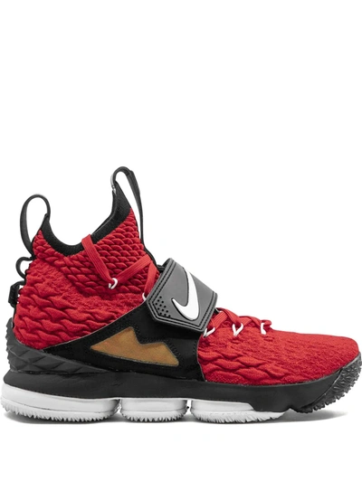 Shop Nike Lebron Xv Prime "red Diamond Turf" Sneakers