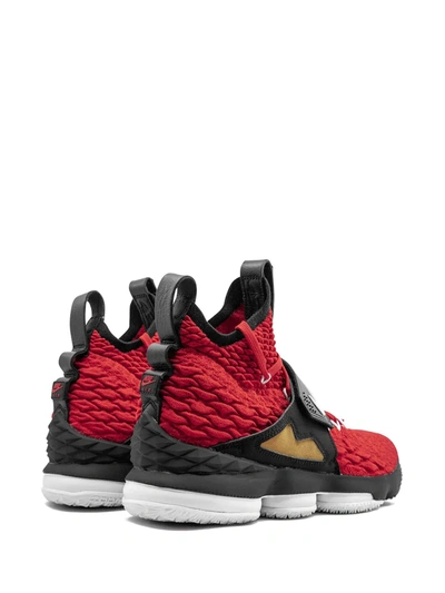 Shop Nike Lebron Xv Prime "red Diamond Turf" Sneakers