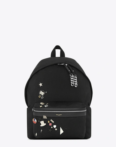 【関税込】新作◆Saint Laurent◆ロゴ ナイロン バックパック メンズ リュック・バックパック | サンローラン | YSL