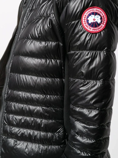 Shop Canada Goose Hybridge Zip-up Jacket In Black
