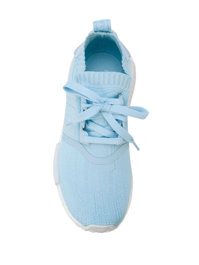 Adidas Originals Adidas Women's Nmd R1 Primeknit Casual Sneakers From Finish Line In Blue