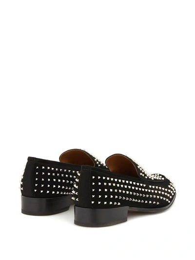 Shop Giuseppe Zanotti Micro-stud Embellished Loafers In Black