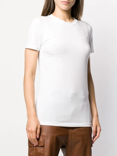 Brunello Cucinelli Slim Fit Plain Knit T-shirt In White